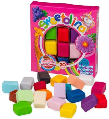 Pâte à sucre comestible Sweetolina 20 Couleurs 300G