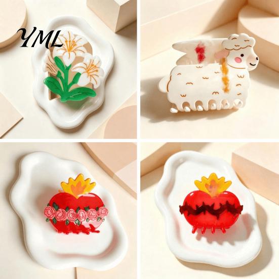Hair Claw Clips Cute for Women, Non Slip Claw, Plastic Accessories Gift Lovers Fine And Thick Hair, Strong Hold Jaw Daily Styling Photoshoots