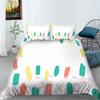 Simple Wind Quilt Cover Pillowcase Two Or Three-Piece Set Painted Series Digital Printing Polyester