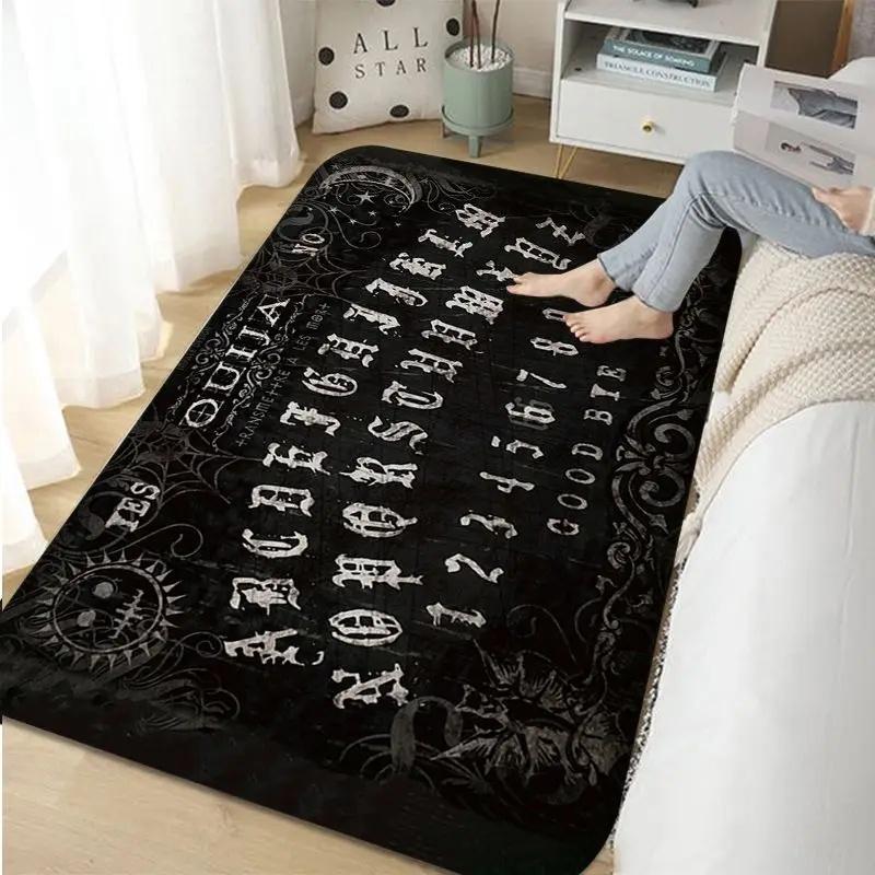 Halloween Ouija Board Indoor Long Rugs Nordic Style Home Doormat Bathroom-Toilet Mats Bedroom Toilet Rug