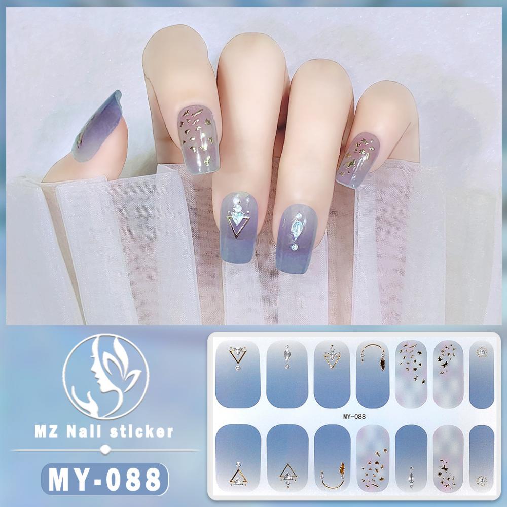 New Year's New Three-dimensional Waterproof No-bake Gel Nail Polish Film Full Sticker Ins Wind Nail Film Paper Nail Film