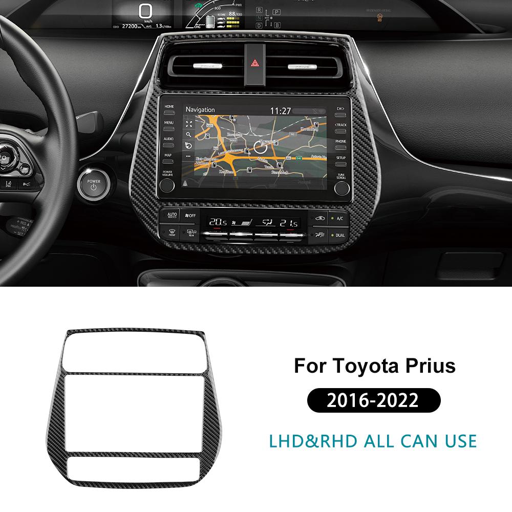 

Real Soft Carbon Fiber For Toyota Prius 2016 2017 2018 2019 2020 2025 2025 LHD RHD Car Central Control Panel Warning Light Frame