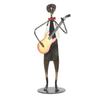 Craft Musician Sculpture Matte Desktop Ornament Statues Iron Figurine  Living Room