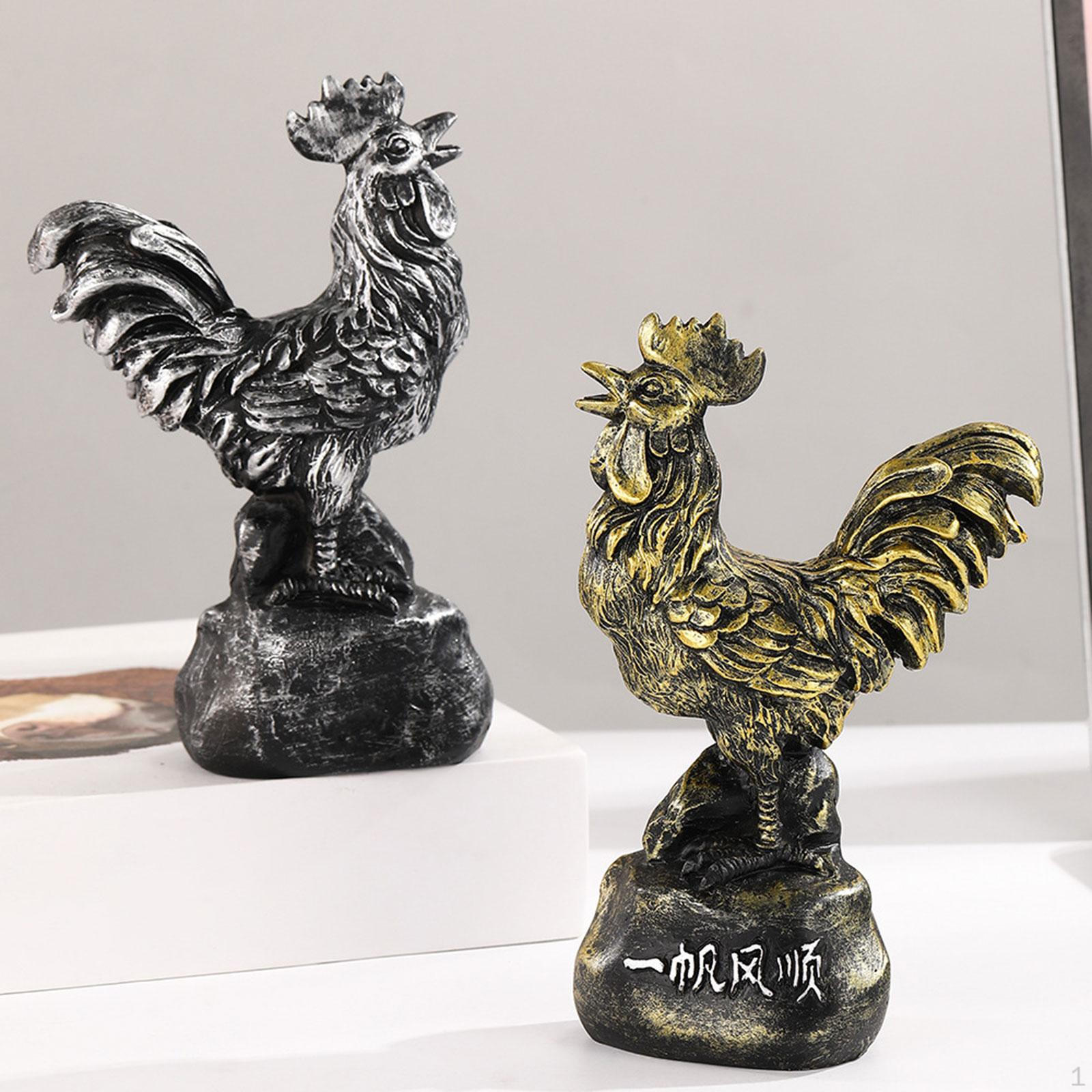 

Statue Desktop Ornament 9.7×5×15cm for Living Rooms, Studies Versatile Realistic Texture Animal золотистый