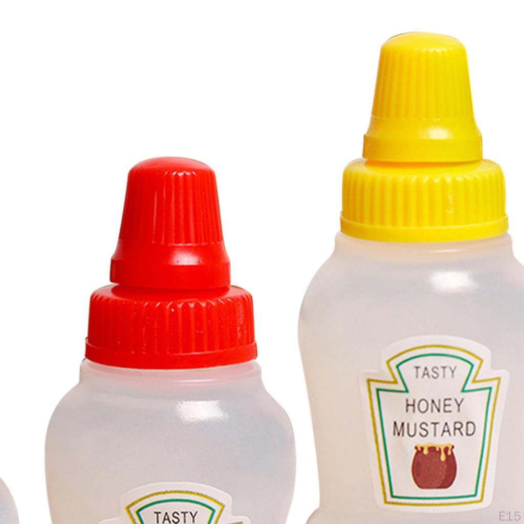 Storage Mini Tomato Ketchup Bottle Empty Refillable Squirt Salad Dressing
