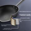 ASD 32cm Pure Titanium Flat Bottom Wok