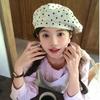 Literary Polka Dot Berets Artistic Newsboy Hat Versatile Painter Hat  for Women
