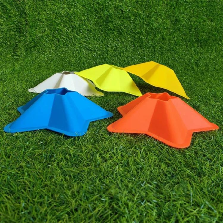 Football Skill Development Tool Star Shape Training Markers Weatherproofed Cones For Agilities Speed Drill