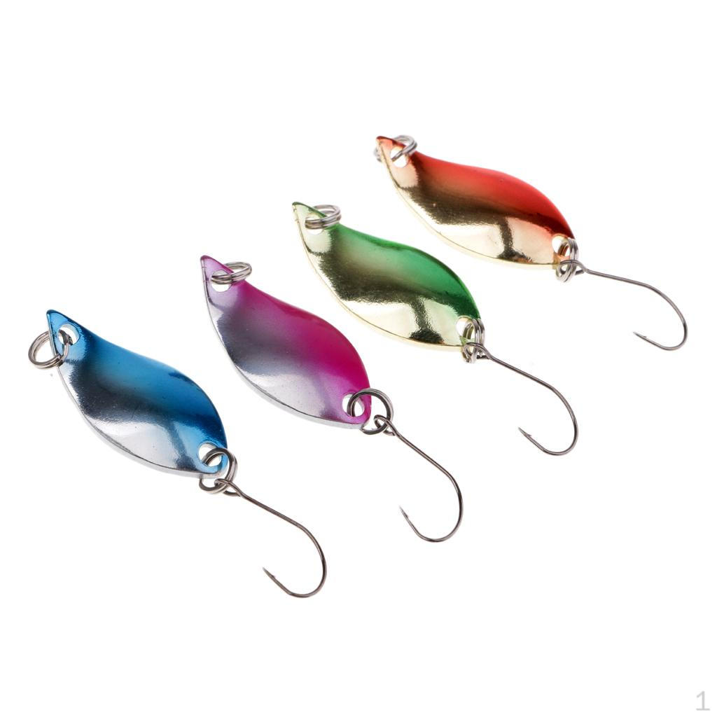 4 Pieces Fishing Baits Spoon Crankbaits Tackle High Quality Construction