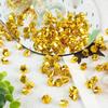 DomeStar 550PCS Gold Vase Fillers, Acrylic Fake Crushed Ice Fake Rocks Gold Nuggets Gems Plastic Diamonds for Vase Fillers Centerpiece Table Scatter