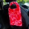 Creative Hanging Plush Car Tissue Box - Pull-Out Design for In-Car Use