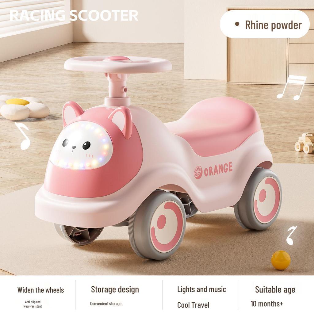 New Four-Wheel Kids Ride-On Scooter for Boys & Girls, Ages 1-3, Anti-Rollover Design