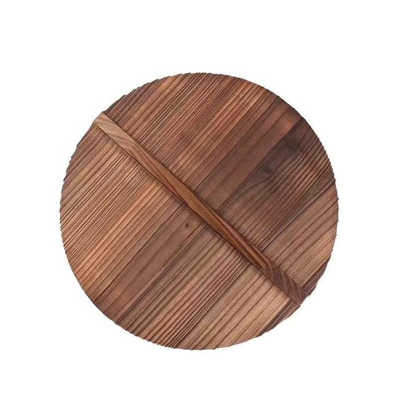 Solid Fir Wood Square Pot Lid for Large Wok or Water Tank