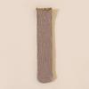 Autumn Children's Wooden Ear Long Tube Pile Socks Calf Socks Autumn and Winter Solid Color Vertical Over-the-knee Socks