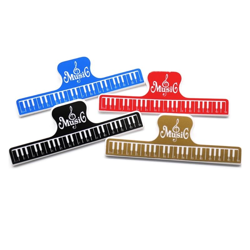 Music Score Fixed Clips Sheet Holder Replacement Plastic Piano Sheet Music Clip Piano Key Pattern Piano Sheet Music Clip