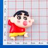 Shin-chan Cartoon Resin Accessories: DIY Magnets, Stickers & Clips for Refrigerator, Water Cups & Stationery
