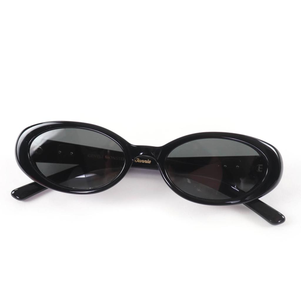 Excellent GENTLE MONSTER sunglasses HUSH JENNY Jenny collaboration oval black Used