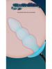 Extra Large Luminous Inflatable Anal Plug with Rolling Ball for Male/Female Use