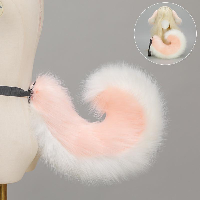 Set Cosplay con Orecchie e Coda da Cane Anime Giapponese con Accessori Peluche per Feste di Halloween