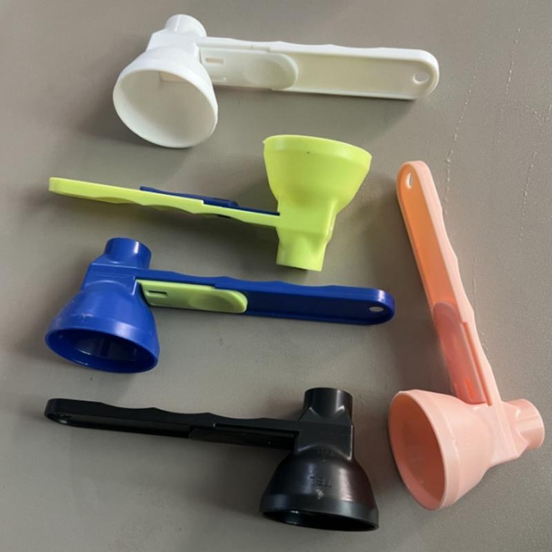 Ergonomic Handle Milk Powder Spoon Sliding Funnel for Protein Powder Kitchen Gadget for Parents and Caregivers