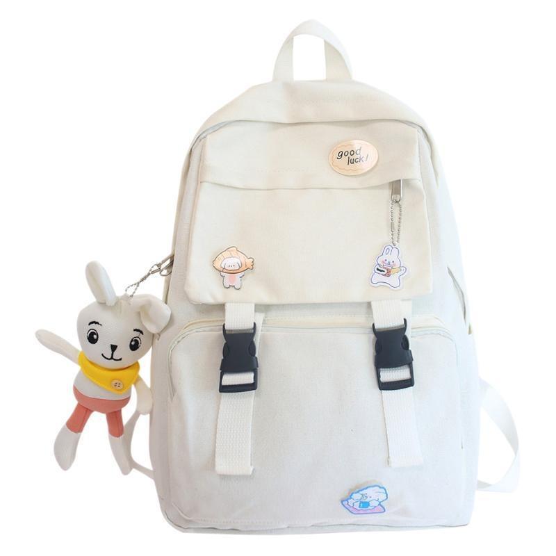 Schoolbag Female Campus Harajuku Large Capacity Junior High School Student Backpack New Fresh Casual Backpack