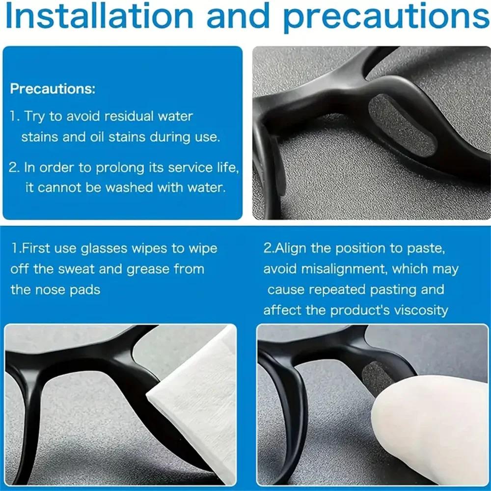 EVA Foam Nose Pads Patch Relieve Nasal Bridge Pressure Stickers Anti Slip Glasses Nose Pad Paster Non-slip Eyewear Accessories
