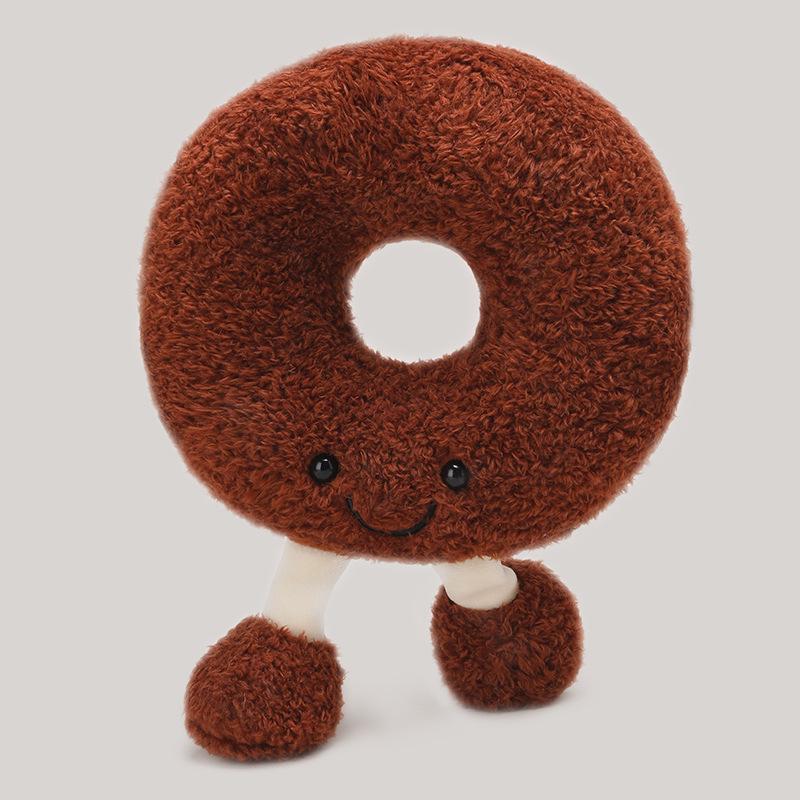 Trendy Plush Toy: Baking Egg Tart Bagel Burger Toast Doll Ornament for Kids
