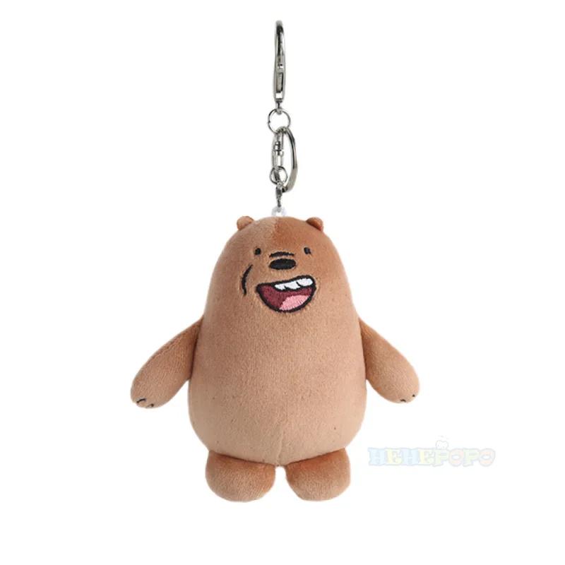We Bare Bears Anime Plüschtiere Anhänger Grizzly Panda Eisbär Schlüsselanhänger Schlüsselring Stoffpuppen Plüschtiere Figuren Schlüsselanhänger Geschenke