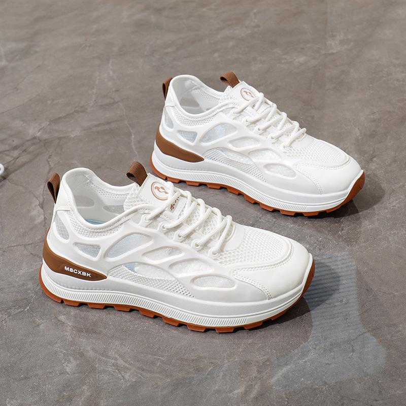 2025 Summer Mesh Comfortable Breathable Chunky Sneakers Women Height Increasing Running Shoes Fashion Ightweight Casual Shoes