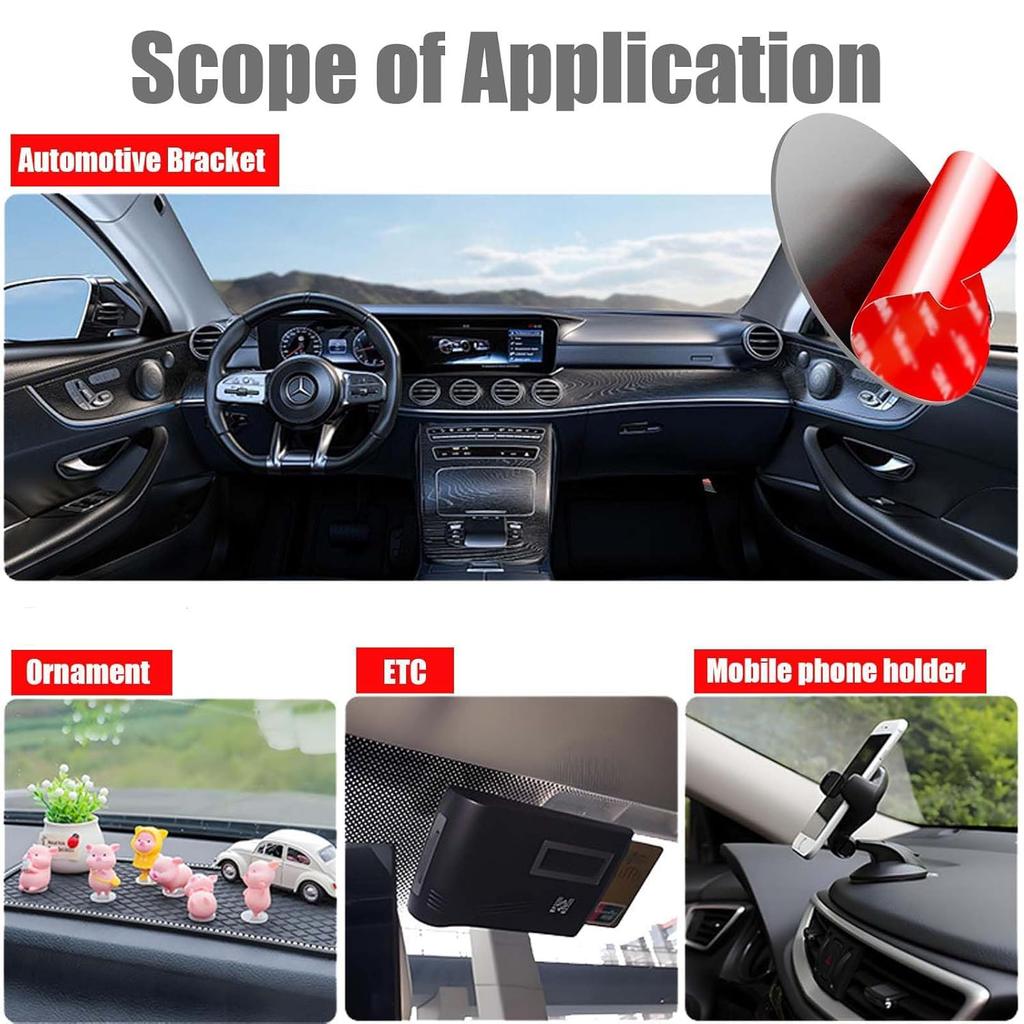 Double Sided Adhesive Pads, 32 PCS 1" Heavy Duty Double Sided Adhesive Dots, Waterproof & Heat Resistant Double Sided Tape for Indoor and Out Door,