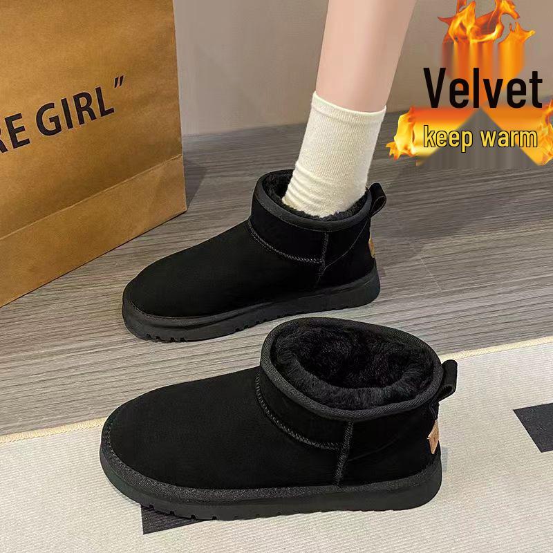 

Женские зимние сноубутсы с меховой подкладкой - Модные, универсальные, теплые и на толстой подошве 40 (order one size up for wide feet)