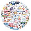 50 Sheets Protect Teeth Cartoon Stickers For Kids Students Graffiti Laptop Stationery Luggage Cute Sticker Dental Clinic Gifts