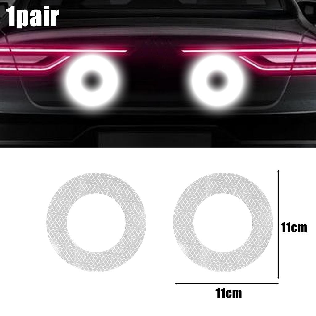 Car Reflective Stickers Multi-functional Hollow Out Round Luminou Warning Decorative Auto Exterior Accessories Reflective Strips