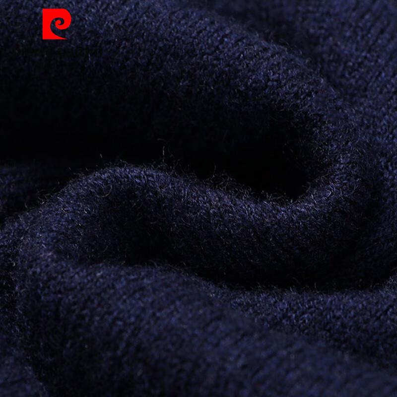 Pierre Cardin Men's 100% Pure Wool Mock Layer Crew Neck Sweater