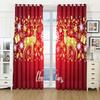 2024 Christmas Curtains for Living Room Sunshade Curtains for The Bedroom Aesthetic Decoration Snowflake Drapes Para La Sala