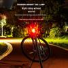 Aluminum Alloy Bike Helmet Light: LED Front and Tail Warning for Night Riding