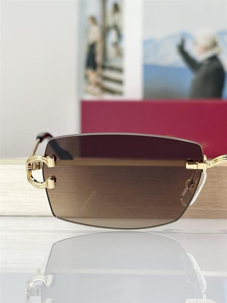 Fashionable Unisex Rimless Metal Sunglasses CT0550S with UV Protection