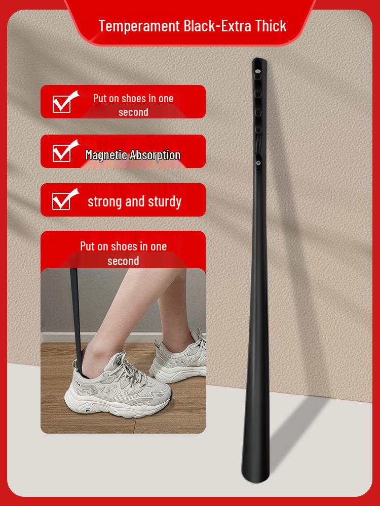 High-End Long Handle Plastic Shoehorn Shoe Wearing Aid