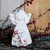 A Top Quality DIY Faceless Angel Silicone Mold Christmas Tree Hanging Ornament Plaster Concrete Resin Mould Heart Dot Texture