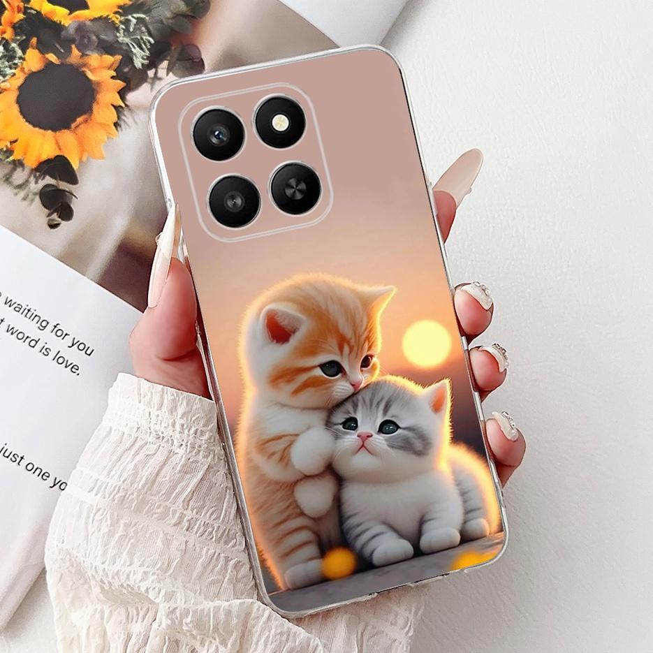 For Honor 400 Smart 5G Case LGN-NX1 Luxury Butterfly Painted Cover Soft Silicone Case For Honor X7d HonorX7d Honor400 Smart Bags