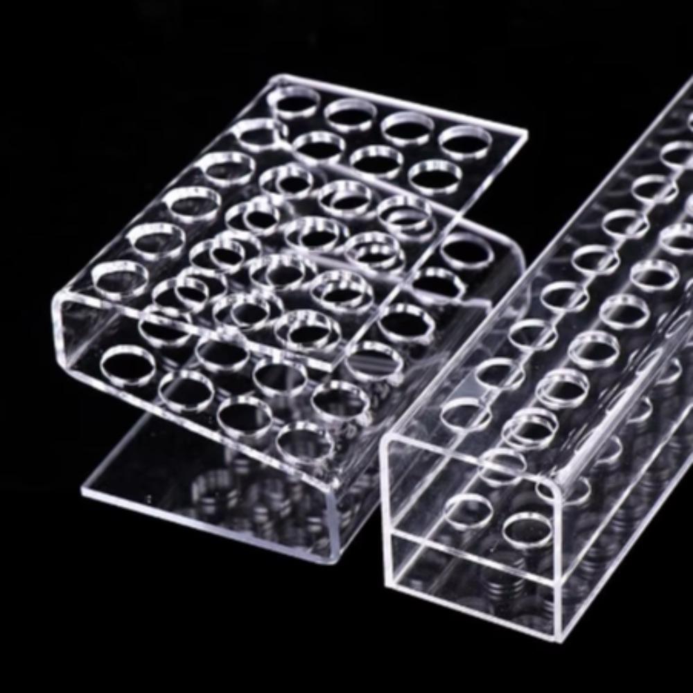 12/24/36/48 Holes Acrylic Pen Holder Clear Stationery Display Stand  Eyelash Planting