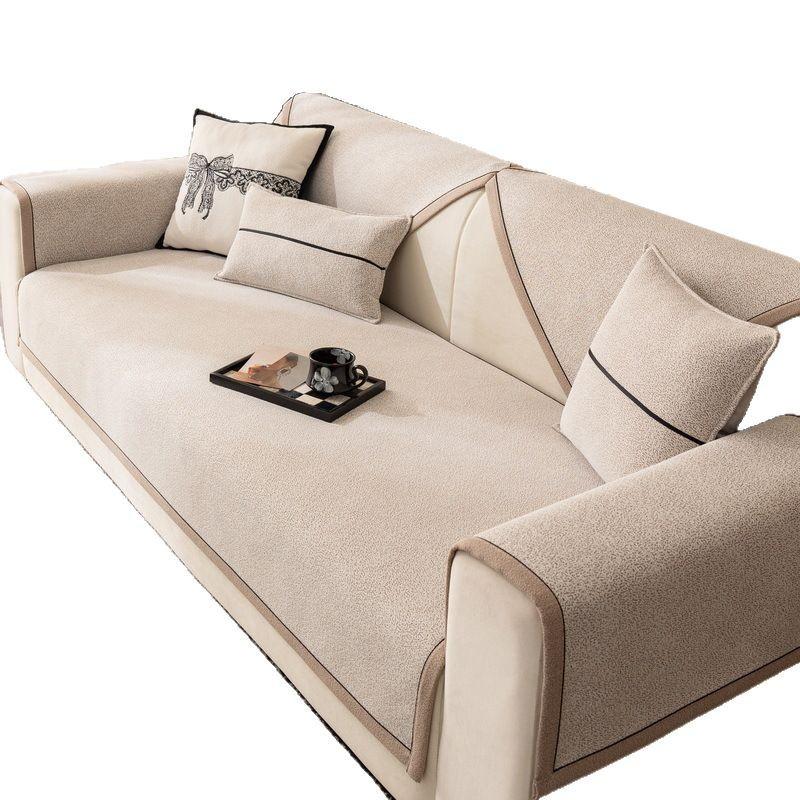 New Sofa Seat Cushion Four Seasons Universal Chenille Sofa Cushion French Cream Wind Non-Slip Sofa Cover Cloth Towel