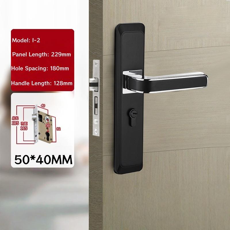 Modern Door Lever Handle With Lock, Keyed Entry, for Interior Doors, Polished Stainless Steel Finish Privacy Door Knob Lock Set