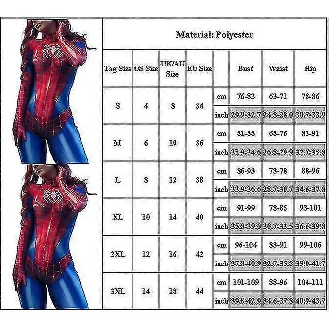 Body da Mulher-Aranha Fantasia de Super-heroína Menina-Aranha Cosplay Macacão Stretch Halloween Festa Fantasia