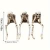 3pcs Ghost Resin Skull Trio - High Quality Decor Sculpture for Halloween Easter and Home Office Bookshelf Table Windowsill Edge