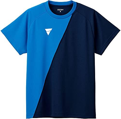 VICTAS Table Tennis Shirt for Practice V-TS230 Unisex Blue/Navy (5060) 2XL 532101
