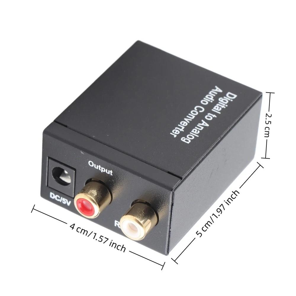 RCA Output Digital Audio Converter Coaxial /Optical Input Coaxial To Analog Converter For Computer