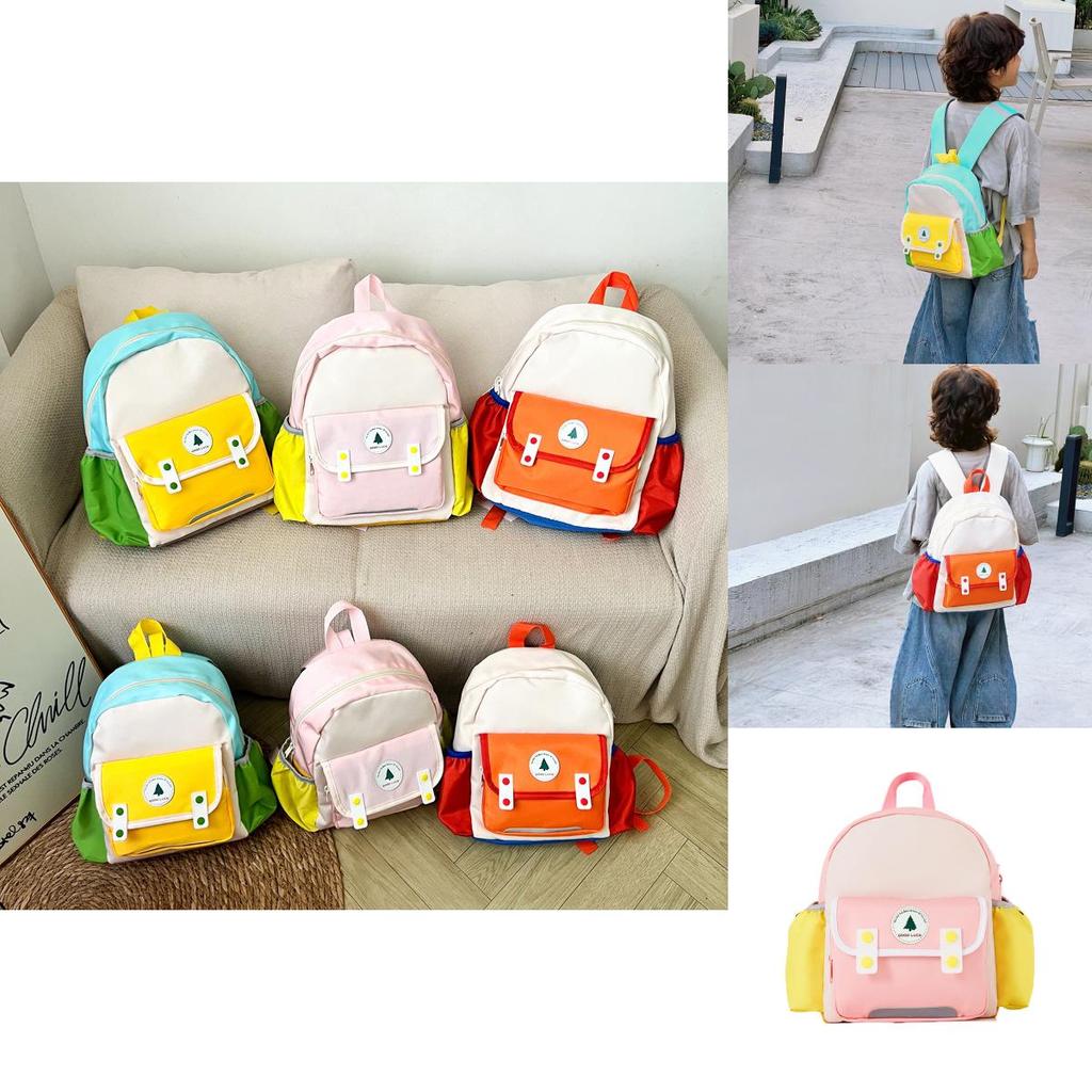 Stylish And Breathable Nylon Toddler Backpack With Playful Color Contrast Features
