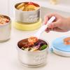 Microwaveable Thermal Lunch Box Double Layer Food Container Soup Box Fresh-keeping Box  Office