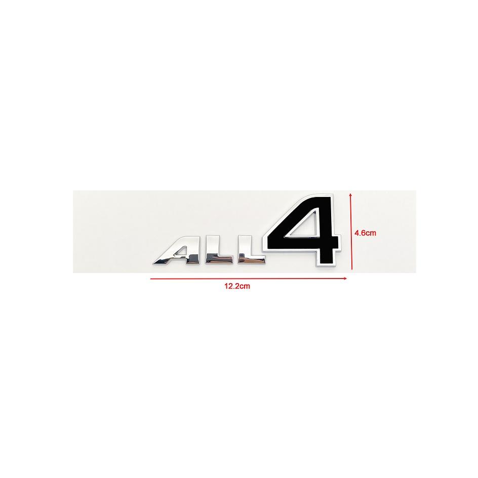

3D Metal Chrome Black Red ALL4 Logo Door Styling Emblem Badge Decals For R61 F60 Car Sticker Accessories for ALL4
